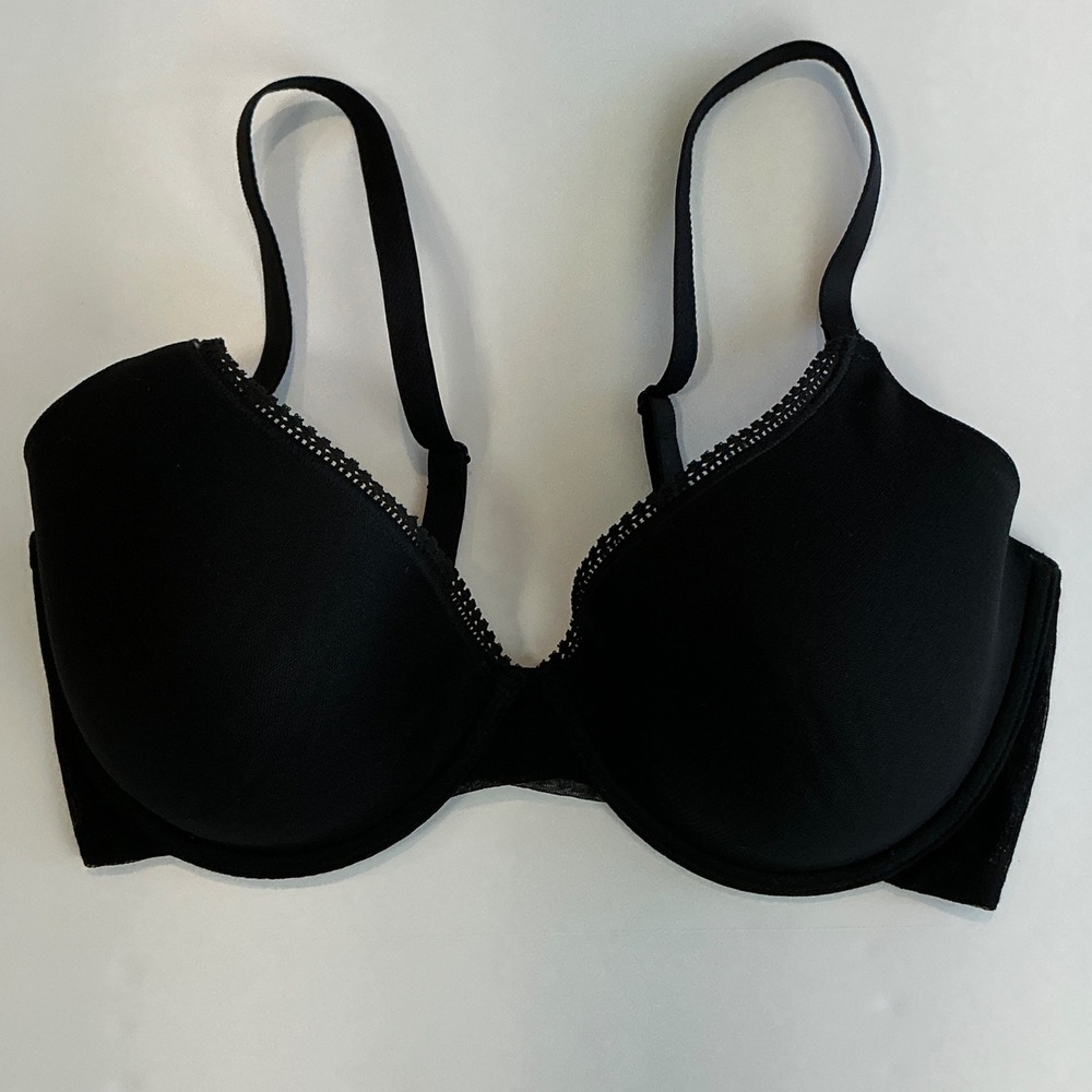 On Gossamer Mesh Convertible T-Shirt Bra Black 32DD 32E 013800 EUC